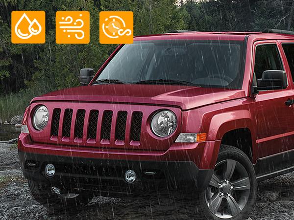 Nilight Front Turn Signals Light Clear Amber Lens Parking Light Day Running Light Side Marker Light Compatible with 2007-2017 Jeep Patriot Driver Side