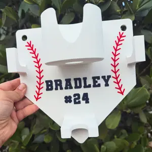 Personalized Baseball Dugout Caddy | Custom Softball Dugout Caddy | 3D Printed Team Gift | Dugout Organizer