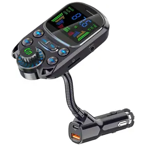 Car FM Transmitter Wireless  5.3  iPhone & Android, Hands-Free AUX Audio Adapter with Bass Boost, QC3.0 Fast Charging, MP3 Player, Perfect  Road Trips & Commuting auxiliar     car bluetooth for interlock  device  car Electronic Smartphone Charger Steering