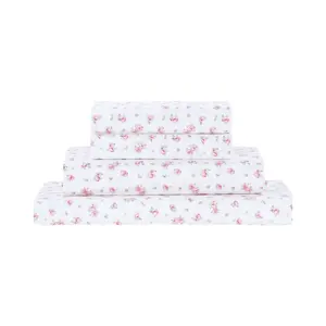Modern Threads Printed 4-Piece sheet set Sweet Rose Ivory King