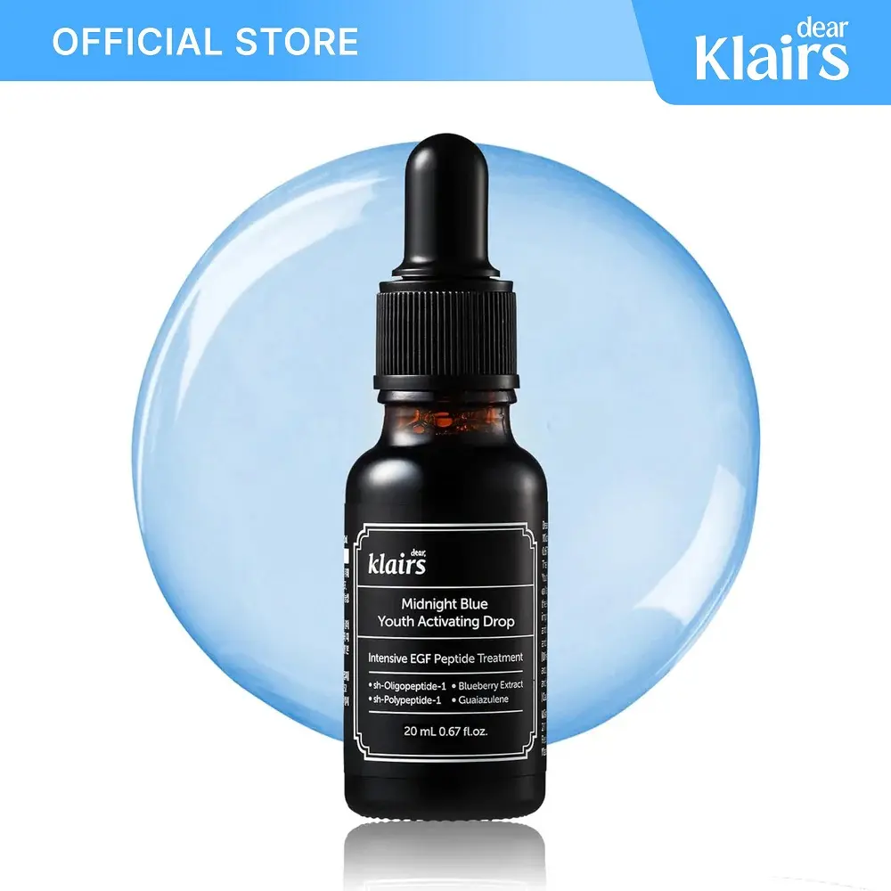 [Dear Klairs Official] Blue Youth Activating Drop 20mL | #1 EGF Serum, Acne Mark Clearing & Skin Repair, EGF Peptide 10ppm