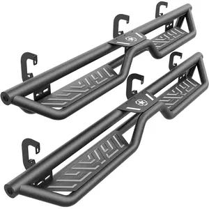 【EYOUHZ】Truck Rails Side Steps Compatible for 2007-2018 Silverado & Sierra 1500 | 2007-2019 Silverado / Sierra 2500 3500 HD Extended Cab