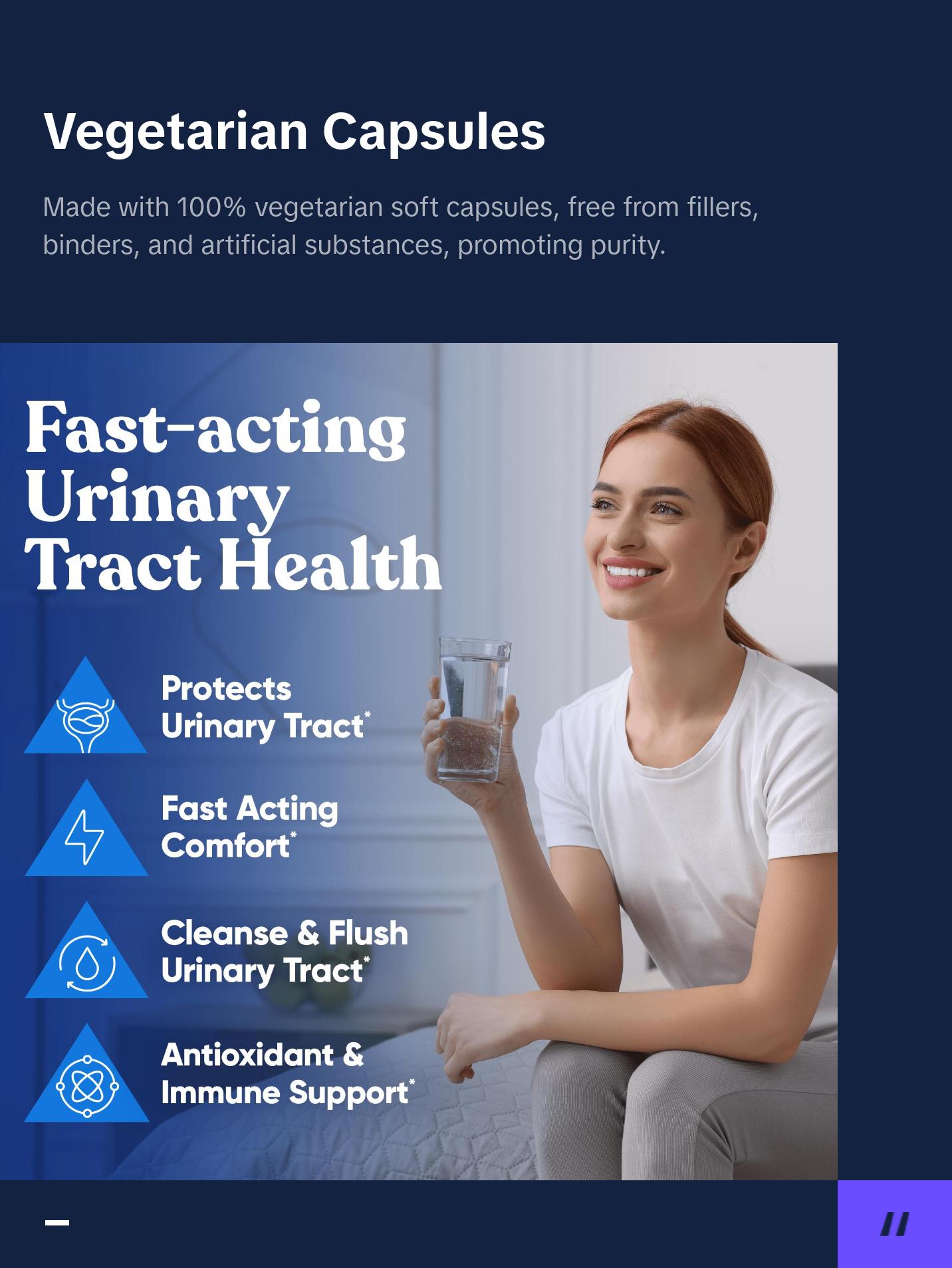 Eu Natural Urinary Harmony - D-Mannose & Hibiscus - 60 Vegetarian Capsules - Natural Urinary Tract UTI Cleanse & Protection - Urinary Health Support Supplement