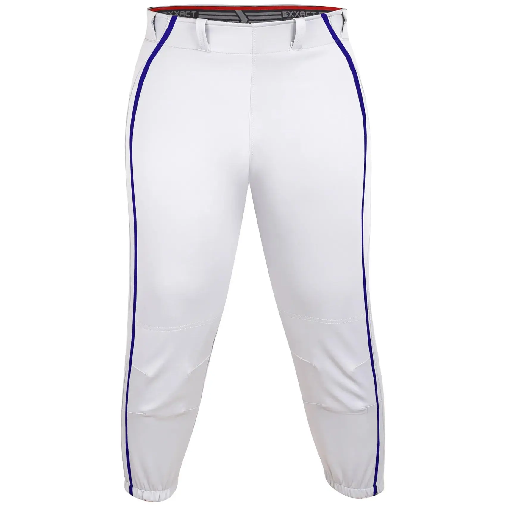 Yoga/Knicker Style Softball Pants For Women (White/Navy)