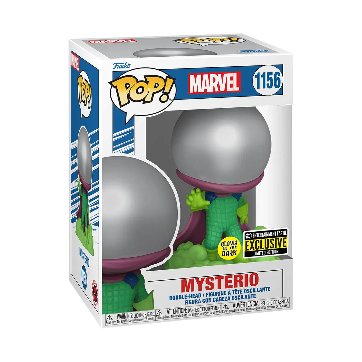 Funko Pop Vinyl Figure Marvel Mysterio Glow In The Dark 1156