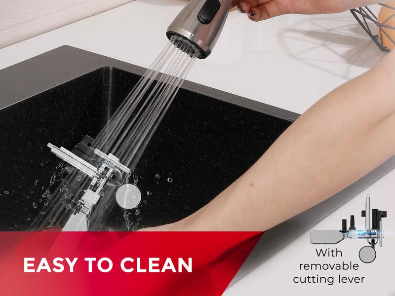 3-in-1 Electric Can Opener w/ Knife Sharpener and Bottle Opener, Stainless Steel & ABS, Kitchen Gadget