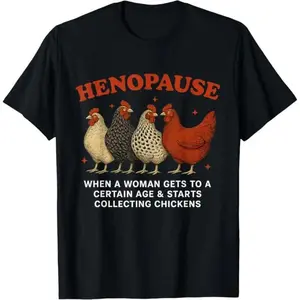Humorous Farm Animal Enthusiast T Shirt Featuring a Woman Collecting Chicken
