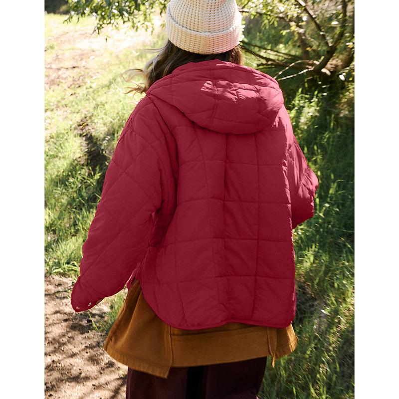 Oversized Hooded Puffer Jacket Quilted Jackets for Women YeeZaa 2025 TikTokShopHolidayHaul Christmas Lightweight Winter Warm Padded Hoodies Coat