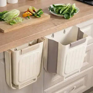 Gusto Lab Multifunctional Foldable Trash Can for Kitchen, Car & Bedroom - Hanging Waste Bin for Cabinet, Office & Bathroom Organizer trash bin Collapsible