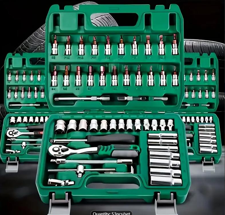 Repair Tools Set ,53pcs/set, Auto Car Repair Tools Set With Ratchet Wrench, Durable Repair Tools For Home And Outdoor Use