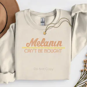 Melanin Can't Be Bought Rhinestone Transfer