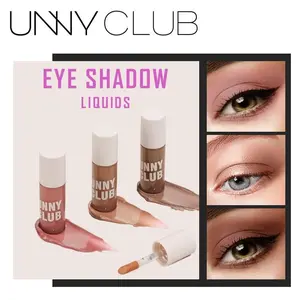 UNNY CLUB 2-in-1 Liquid Eyeshadow with Brush - Waterproof & Long-Lasting Eye Makeup, Matte & Pearl Finishes