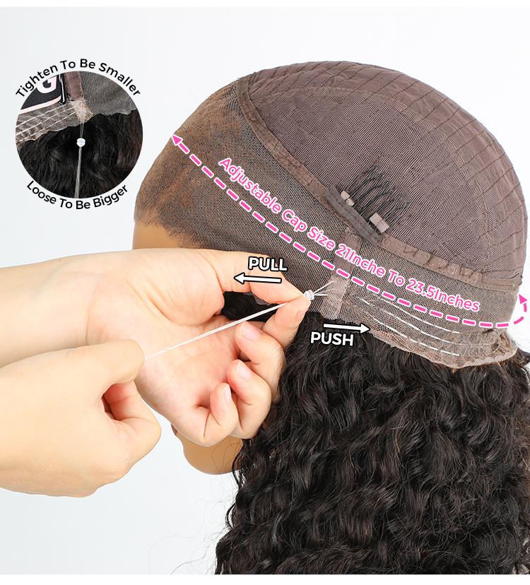 CurlyMe 360 Lace Fit Wear Go Pre-Bleached Kinky Straight Human Hair Glueless Wig Pre-Plucked #TikTokShopHolidayHaul