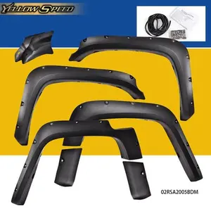 Fender Flares Fit For 2007-2014 FJ Cruiser Textured Pocket Rivet Wheel Cover