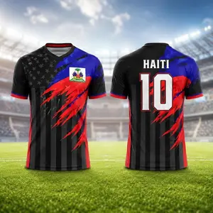 Haiti Soccer Jersey 2026 ''Custom Name'' Number,V4 Haiti National Team all Shirt, Custom Haiti 1804 Football Apparel, Unisex Sak Pase Supporter Tee, Citadelle Laferriere Blokecore Jersey, Haiti Soccer Fan Graphic Tee