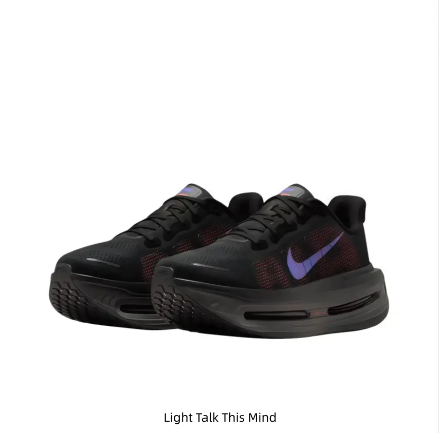 Black‑Purple‑Red Contrast Thick‑Sole Mesh Running Shoes For Men Women Breathable Lightweight Athletic Training Sneakers