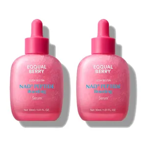 EQQUALBERRY NAD+ Peptide Boosting Smoothie Serum 2Pcs– Anti-Aging Korean Skin Care | Firming Serum with 5 Ceramides & Vegan Collagen for Wrinkles & Radiant Glow(1.01oz/30ml)
