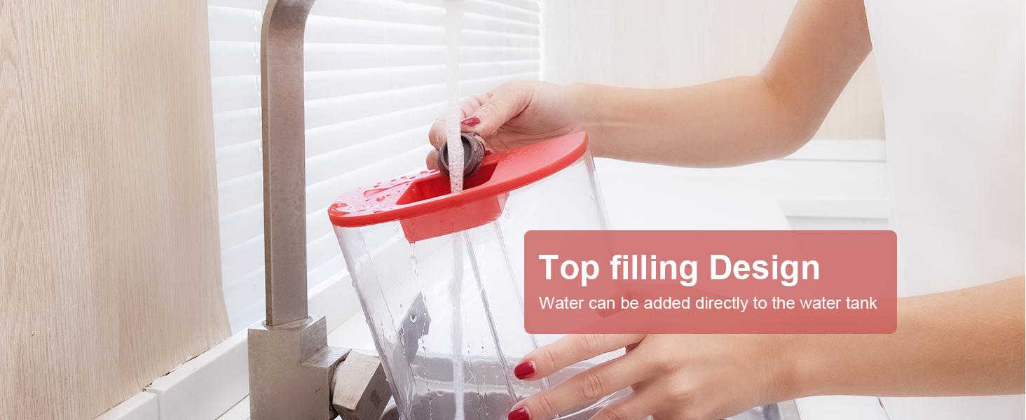 Upholstery Carpet Cleaner, MUJERBAY 12Kpa Portable Spot and Stain Cleaner, Easy Move with Universal Wheels & Handle, 1.18-inch Deep Cleaning Machine for Couch, Stairs, Car and Pet Messes. Red