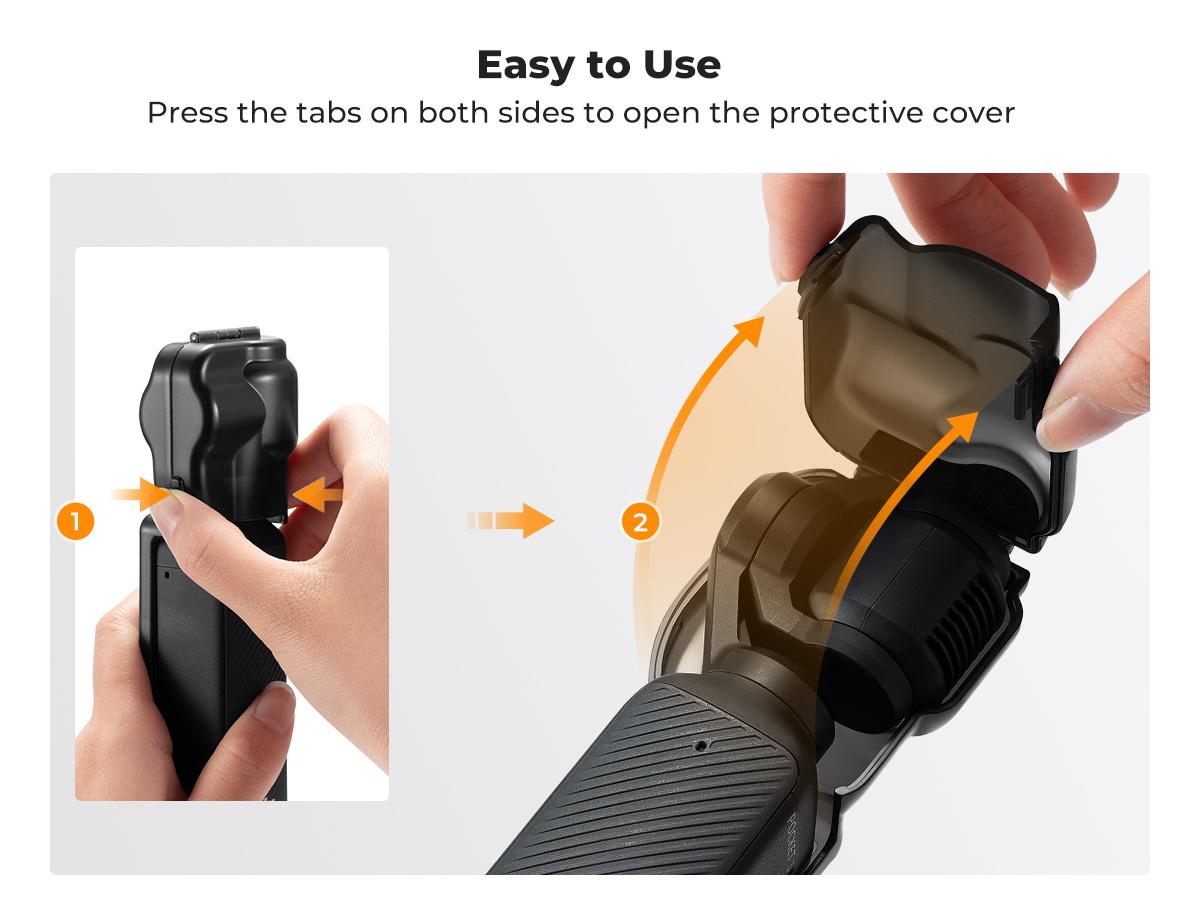 K&F Concept Protective Cover Case for DJI Osmo Pocket 3, Gimbal Screen Protector Lens Guard, Plastic Case Pocket 3 Accessories