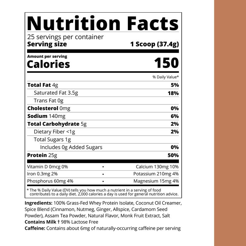 Chai Milk Tea Whey Protein