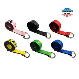 2" x 10' Wheel Lift Lasso Strap w/ D Ring