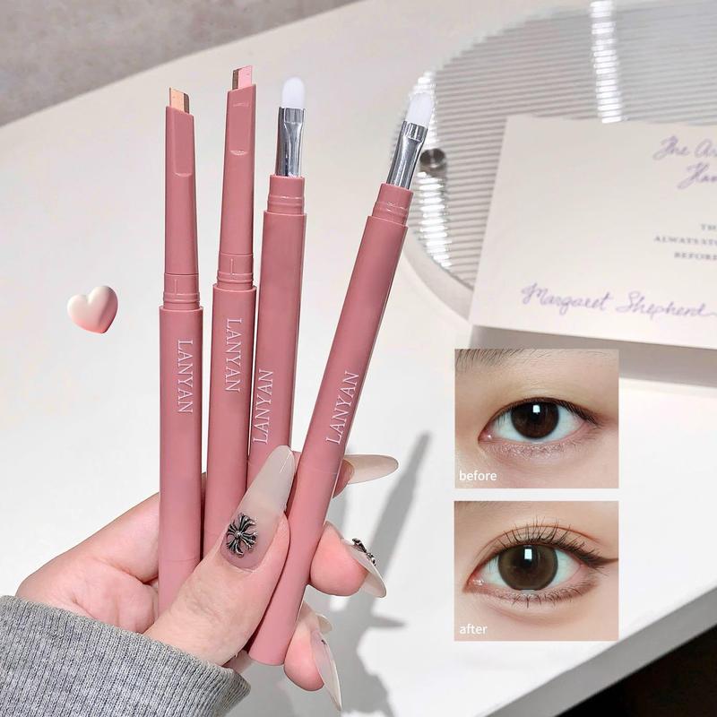 Buy 1 Get 1 Eye Brightener, Double-Head Under Eye Liner Silkworm Pen, Makeup Tool Stick, Travel-Friendly Face Cosmetic for Daily Use and Special Occasions, Double-Ended Sleeping Silkworm Highlighter with Natural Shadow Matte Finish