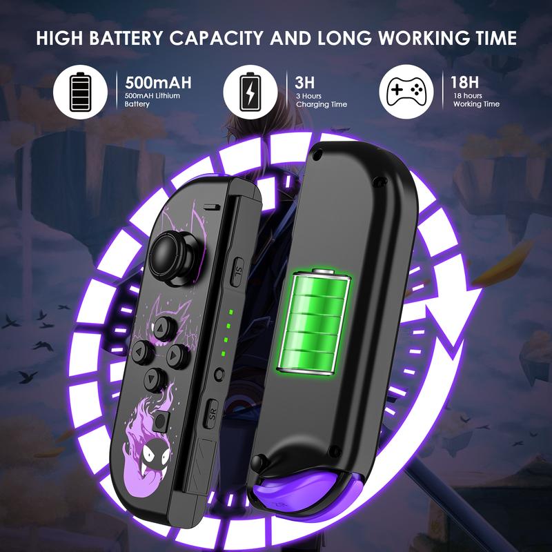 【TikTokShopBlackFriday】Wireless Joycon Compatible with Switch/Lite/OLED, Game Pad For Switch Console, Wireless Replacement for Switch Joypad Controller Joystick