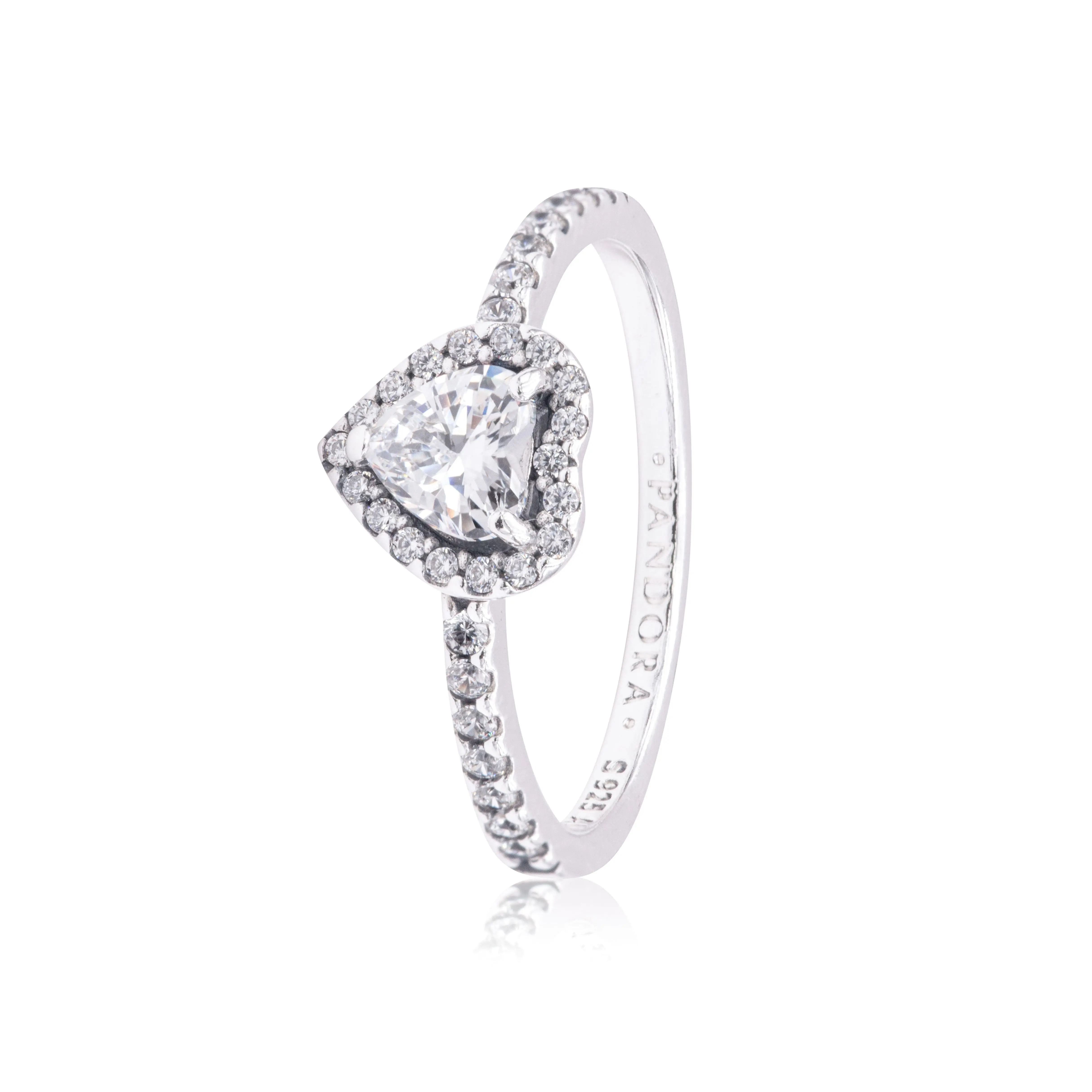 PANDORA Elevated Heart Ring 198421C01