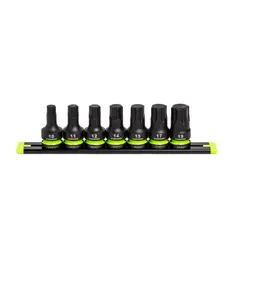 GRIPEDGE RPT Impact Hex Driver Set - 7-Pc 1/2’’ Drive Short Metric Part #IHCM7S