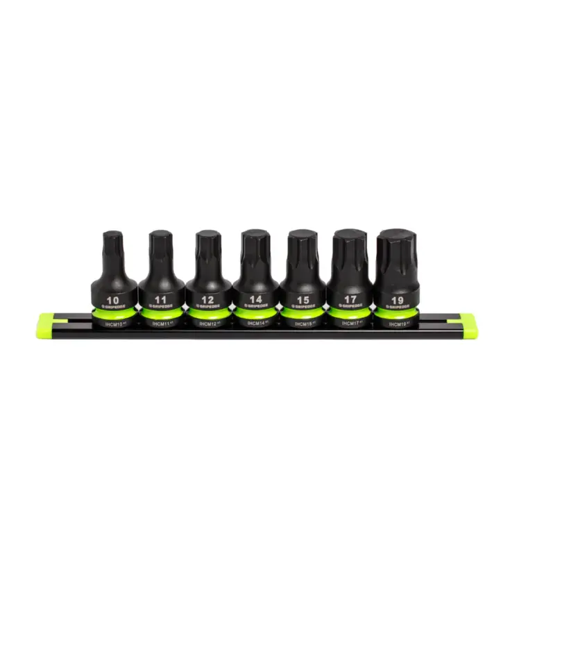 GRIPEDGE RPT Impact Hex Driver Set - 7-Pc 1/2’’ Drive Short Metric Part #IHCM7S