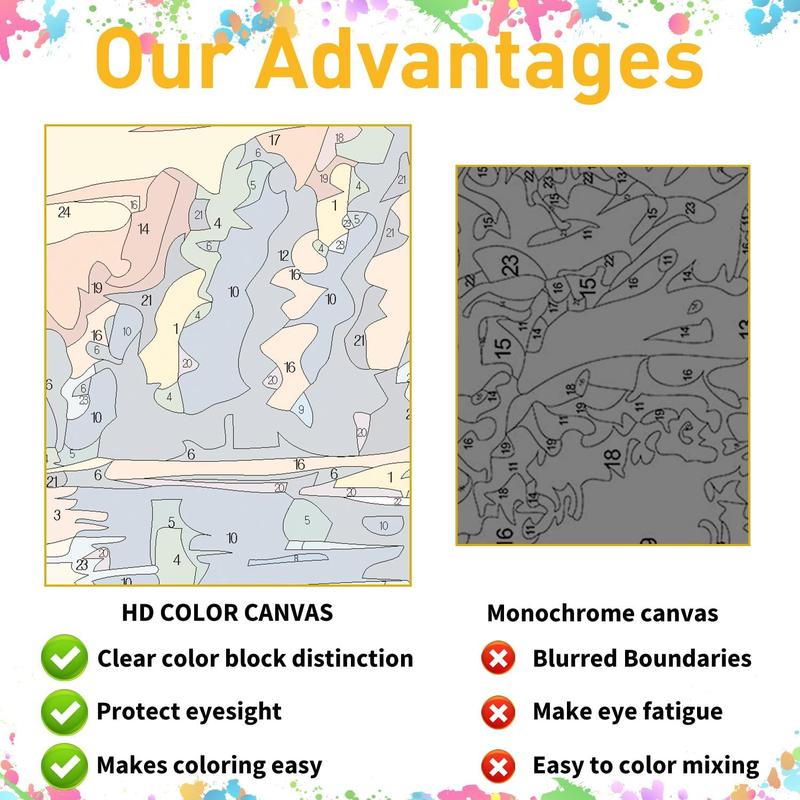 Paint by Numbers for Adults and Kids Beginner, Jesus Hugging Woman Christian Painting by Number Kits On Canvas, Number Artist Paint by Number Kit DIY Oil Painting Acrylic Paints, Home Wall Decor