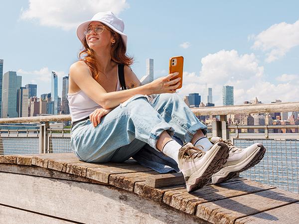 NORTIV 8 Women's Lightweight Hiking Boots Waterproof Trekking for Outdoor Footwear Rubber Outsole Eva Foam Insole Mesh Lining