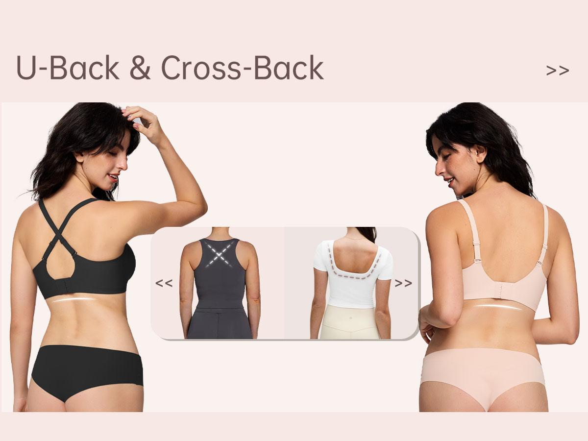 OEAK Wireless Jelly Bras for Women Water-Drop Hollow Wave Push Up No Underwire Bra Seamless Full Coverage Support Bralettes Lift Everyday Bras