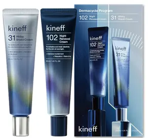 Kineff Dermacycle Program Day & Night 2-Pack Face Cream - 31 All-Day Shield Cream & 102 Night Renewal Cream with Centella Asiatica & Niacinamide - Korean Skin Care for All Skin Types (1.01 fl oz EA)