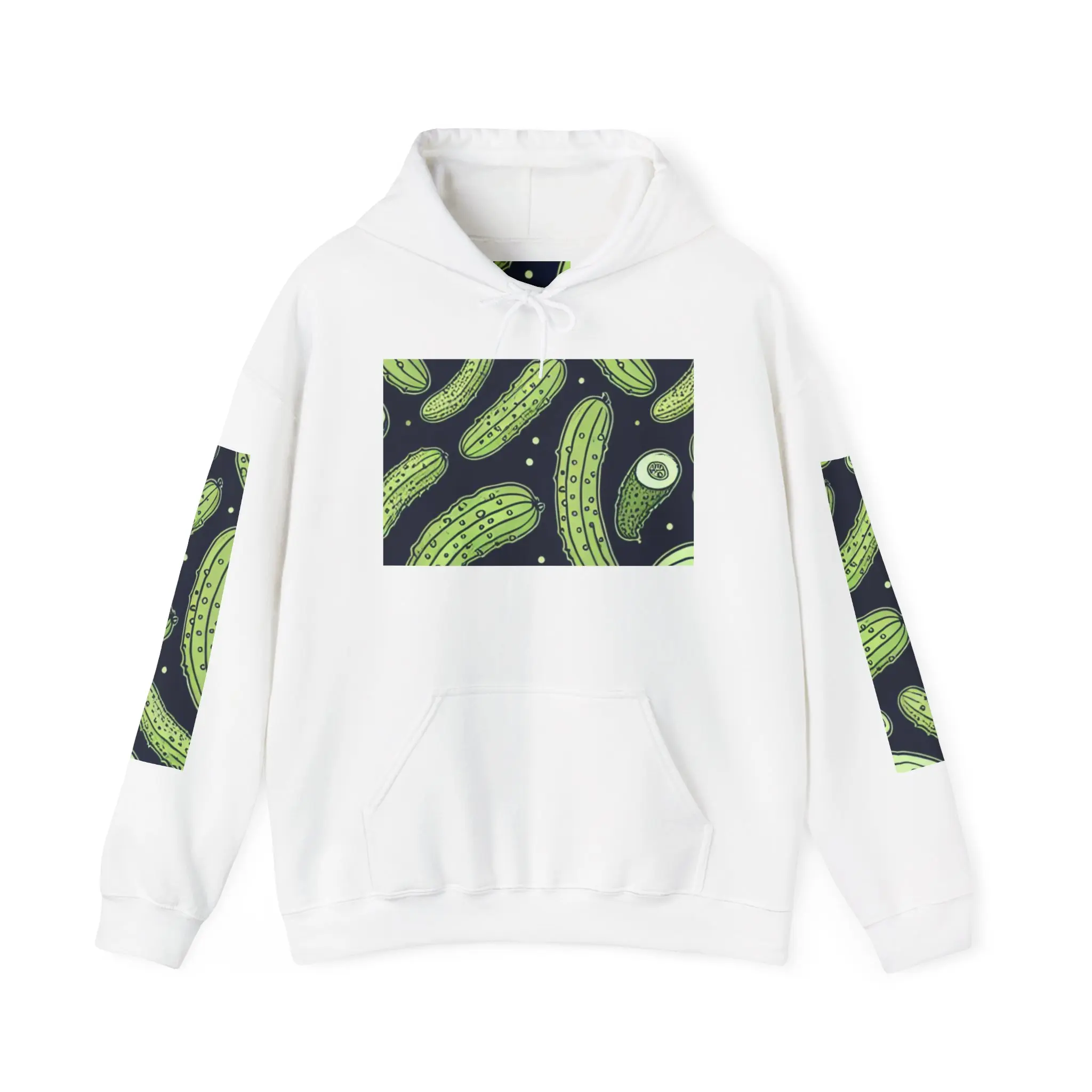 Pickle Lover Hoodie, Dill Pickle Sweatshirt, Foodie Gift, Unisex Pullover, Funny Graphic Hooded Jumper
