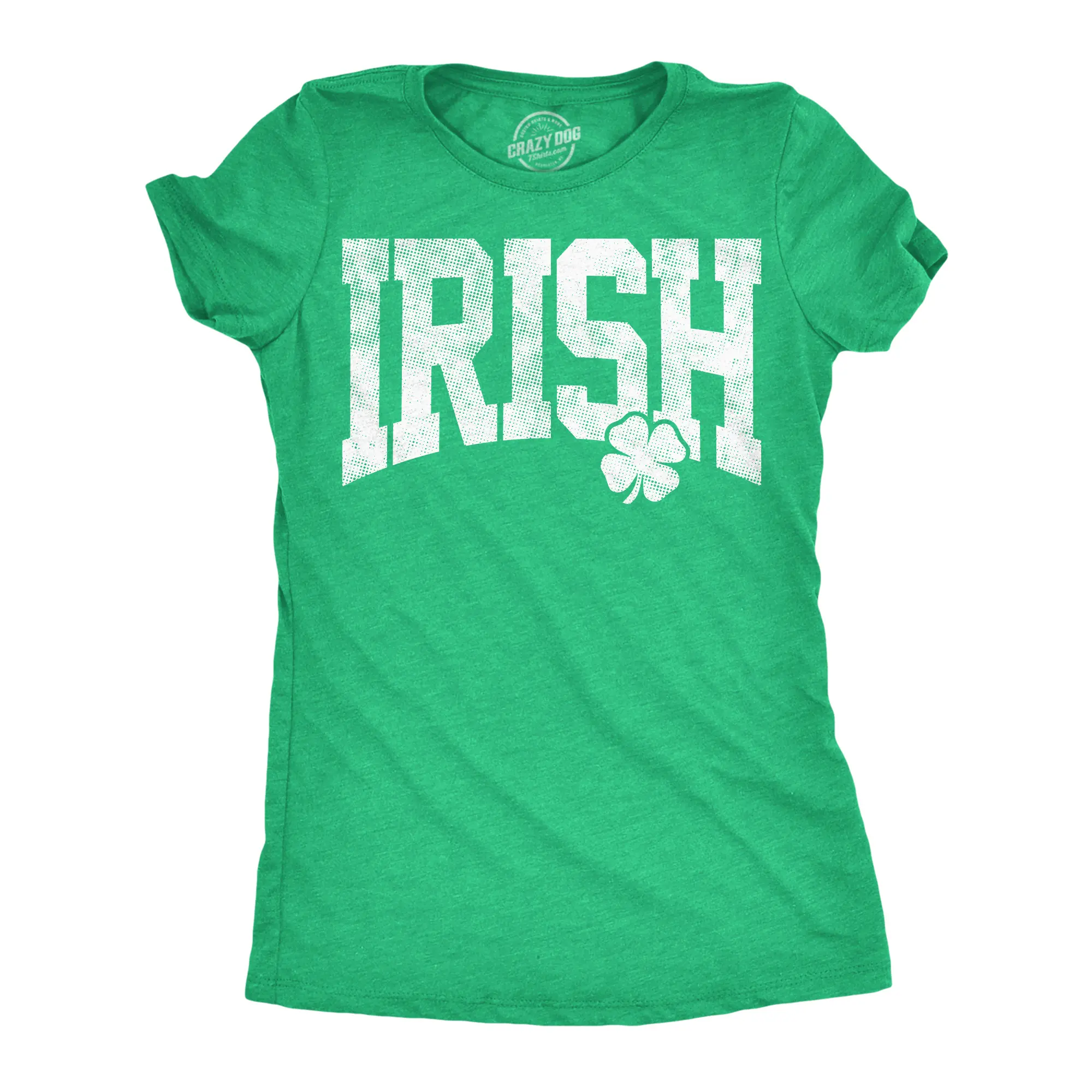 Womens Funny T Shirts Irish Collegiate Sarcastic St Patricks Day Tee For Ladies Funny Womens T Shirts Cute Vintage Fashion Casual Ladies T-Shirt Gift Saint Patrick's Day Tops for Women Women's Novelty Tees Green -