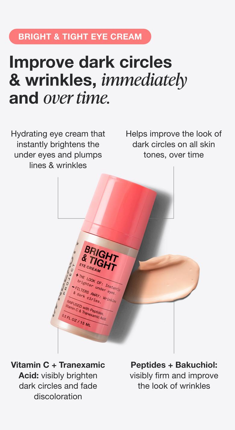 INNBEAUTY PROJECT Bright & Tight Dark Circle Firming Eye Cream with Vitamin C & Peptides INNBEAUTY PROJECT Bright & Tight Dark Circle Firming Eye Cream with Vitamin C & Peptides