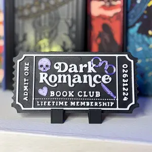3d Printed Shelf Trope Ticket - Dark Romance Book Club