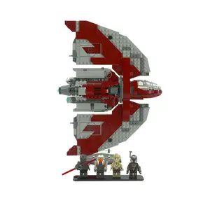 Acrylic Dual-Mode Display Stand Compatible with LEGO 75362 Ahsoka T-6 Jedi Shuttle - Set Not Included