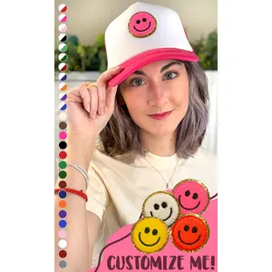 Smiley Ideal Chenille Trucker Hat