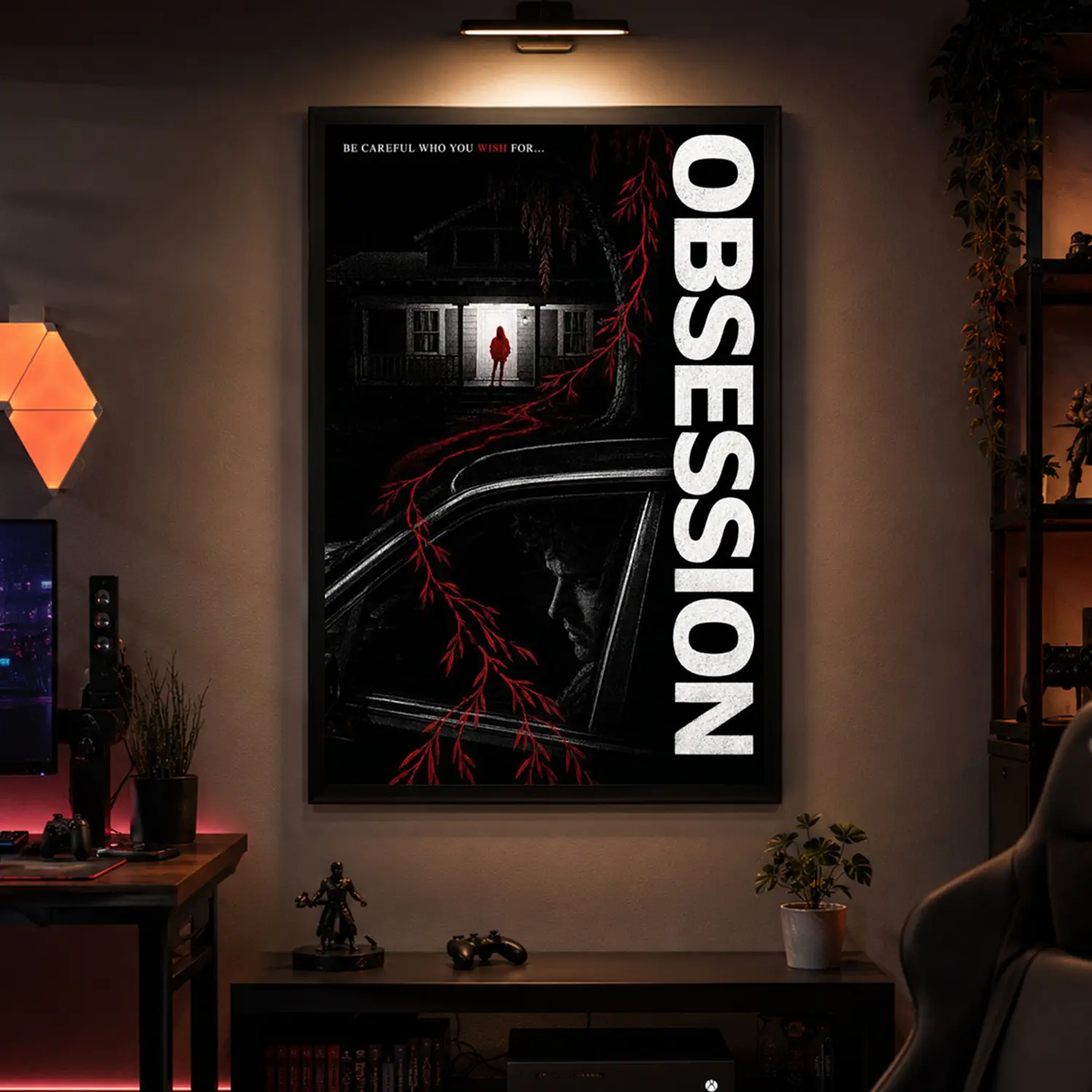 Obsession Inspired Movie Canvas Print Poster, Psychological Horror Art Decor, Horror Film  Decor, Dark Movie Decor For Bedroom Living Room Office Gaming Room