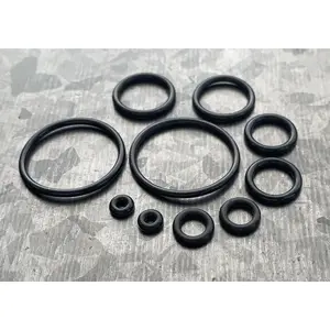 10 pack of Black Replacement O-Rings Bands for Plugs or Tunnels!