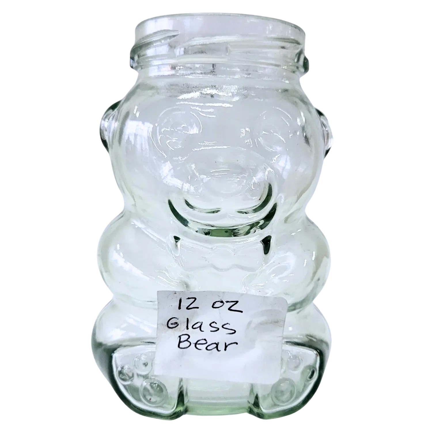 12 oz Glass Bear Honey Jar