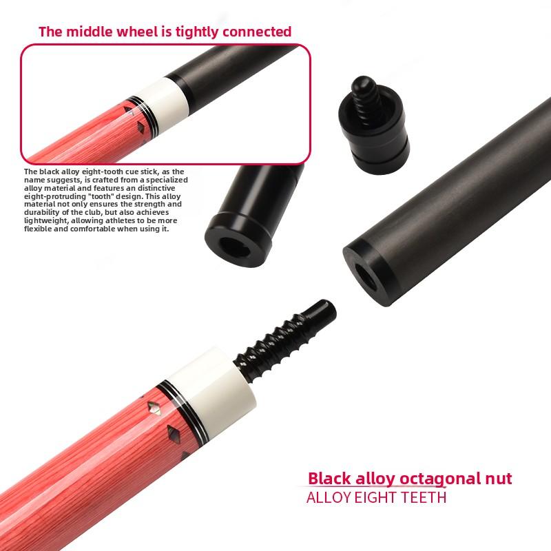 YFEN Professional Carbon Fiber Pool Cue Stick Set 11.8mm Low Deflection Durable with Extension Tip,Adjustable Breathable Billiard Glove,Premium Pool Cue Chalk, Cloth Case for Enhanced Precision