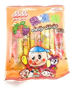 Enjoy a burst of fruity sweetness with  Jelly Strip – Jelly Filled Straws in Assorted Flavors (Net Wt. 14.1 oz)! These fun, colorful candy straws are filled with smooth, juicy fruit-flavored jelly for the perfect chewy and sweet treat in every bit