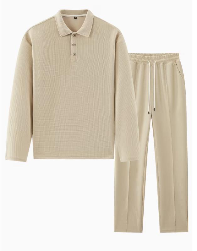 2-piece men's luxury retro suit set - Four season long sleeved jacket and pants with chest pocket, button front, customized for business, formal, and semi formal occasions - men's elegant two-piece set, casual wear, business attire