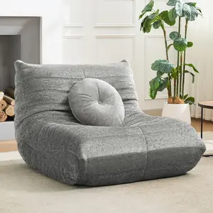 Bean Bag Chair, Giant Bean Bags Chairs,Bean Bag Chair Adult, Beanbag Chairs for Teens with High Density Foam Chair, Bean Bag Sofa with Pillow, Bean Bag for Living Room, Bedroom,