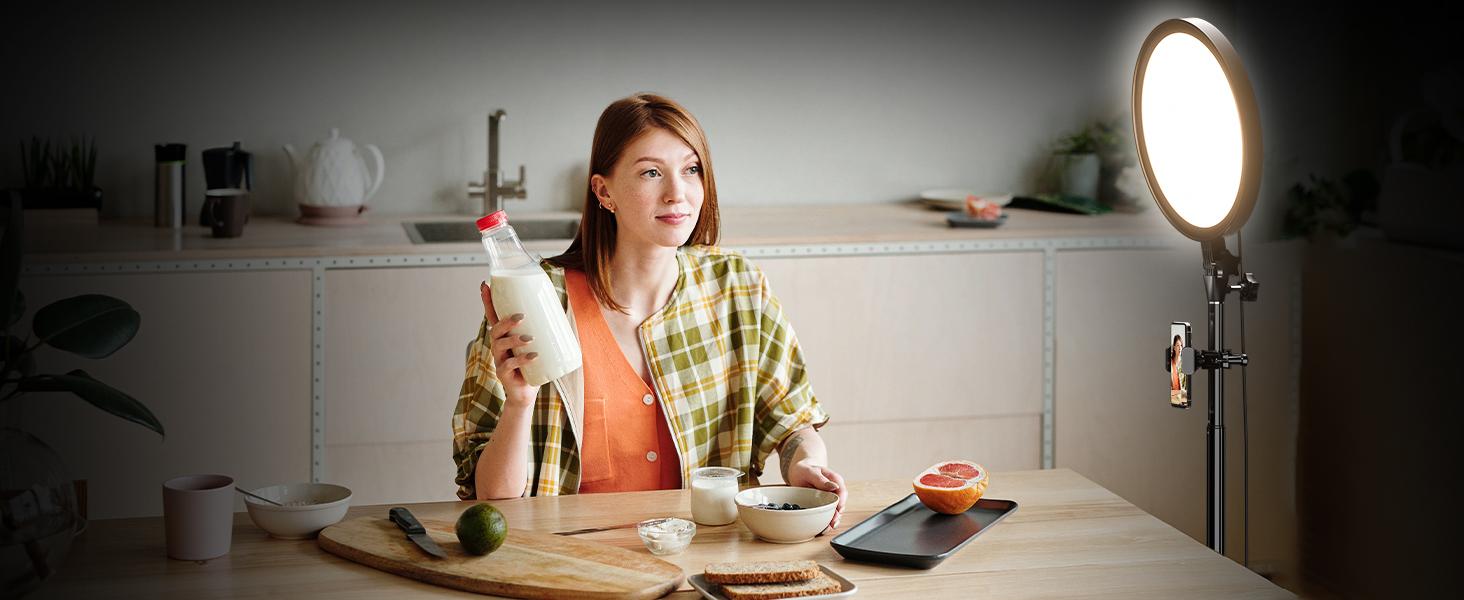 UBeesize 10" Professional Large Ring Light with 79.5" Stand, Phone Holder & Remote – 6500K Full-Screen Selfie Ring Light for Makeup, Photography, Studio, Barber,YouTube, TikTok, & Live Streaming Video