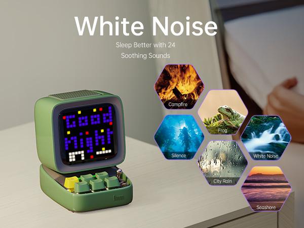 Divoom Ditoo Programmable Pixel Art LED Bluetooth Speaker Showing Clock Emoji DIY Design for Home Wedding Party Decoration with Wireless App Control Mini Gift Audio Smartphone Pink