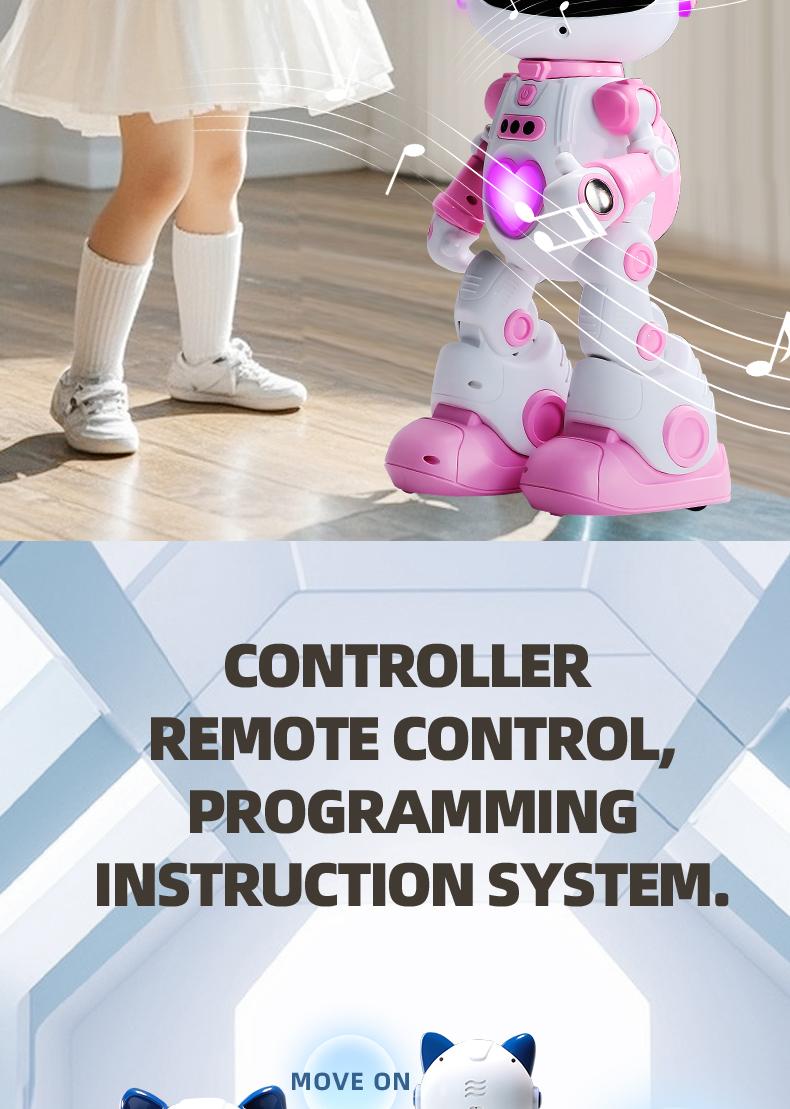 Robot for Kids Programmable Interactive STEM RC Robot Voice Control Control Gifts for Boys Girls 6-15 EnhancesReaction Ability and Creativity Home  Figurines Miniature Models Household Supplies Decorations  Figurines Statues Doll Decorations